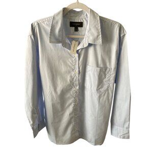 NWT Banana Republic Dress Shirt 100% Cotton Baby Blue Large